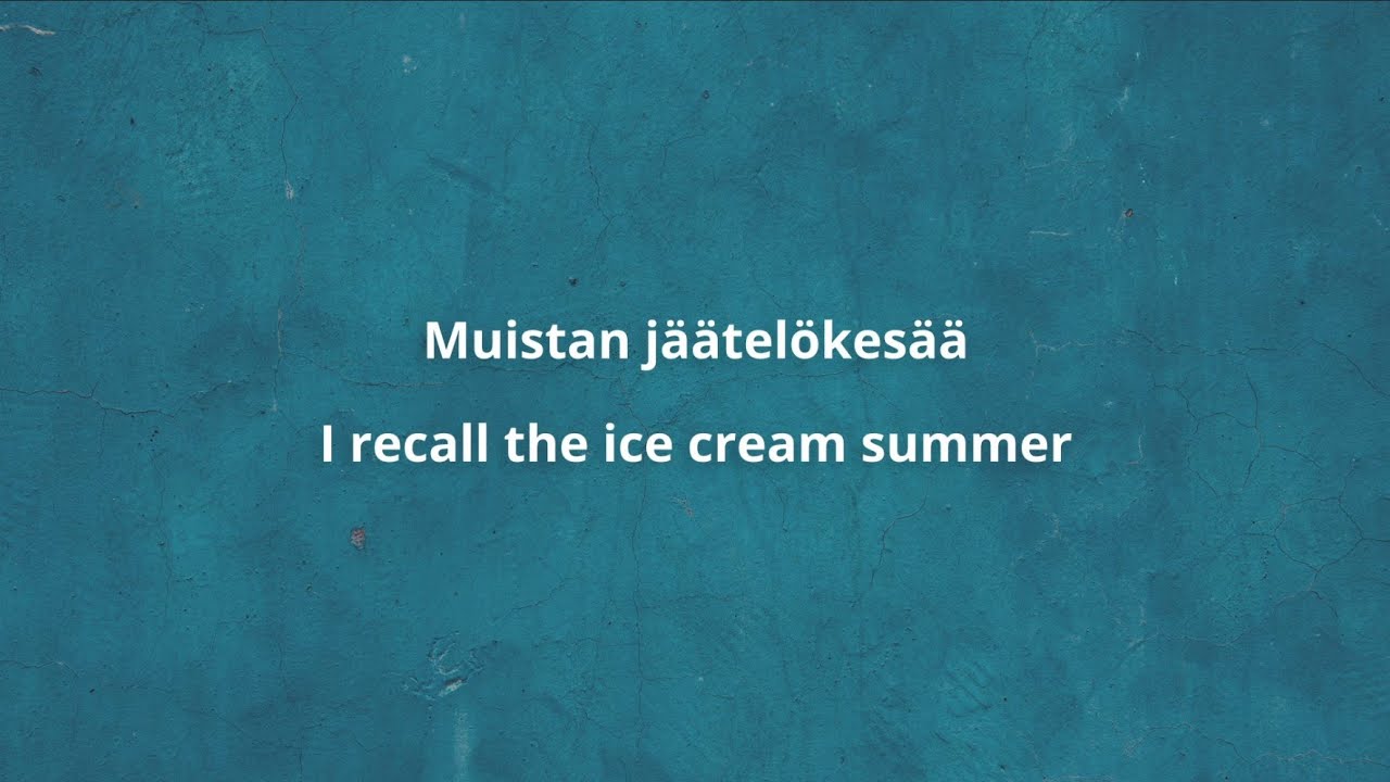 Maarit - Jäätelökesä Finnish & English Lyrics