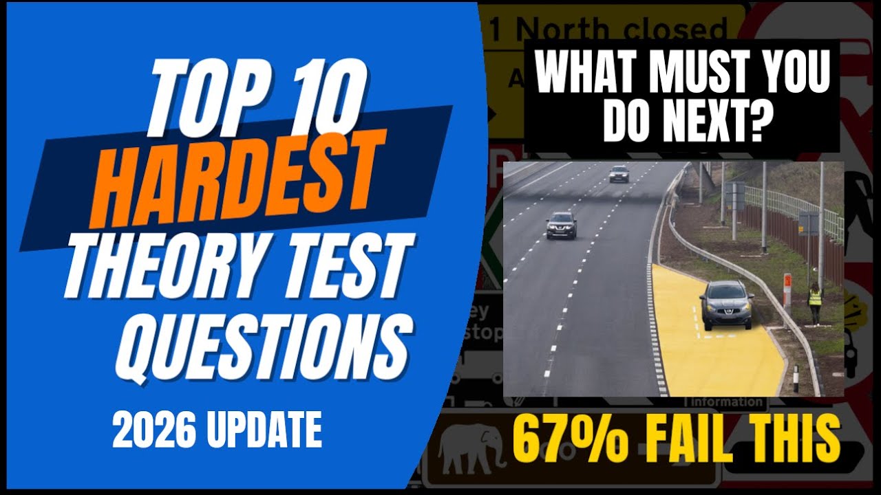 Driving Theory Test: 10 Hardest Road Signs Theory Questions. How To Pass UK Theory Test