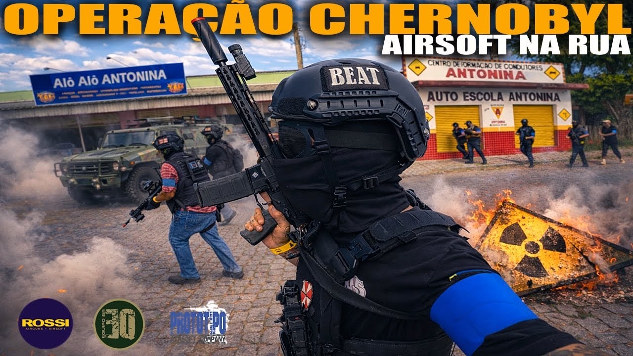 JOGAMOS AIRSOFT NAS RUAS DA CIDADE DE ANTONINA - OPERAÇÃO CHERNOBYL - GAMEPLAY COM NEPTUNE 10 PLUS