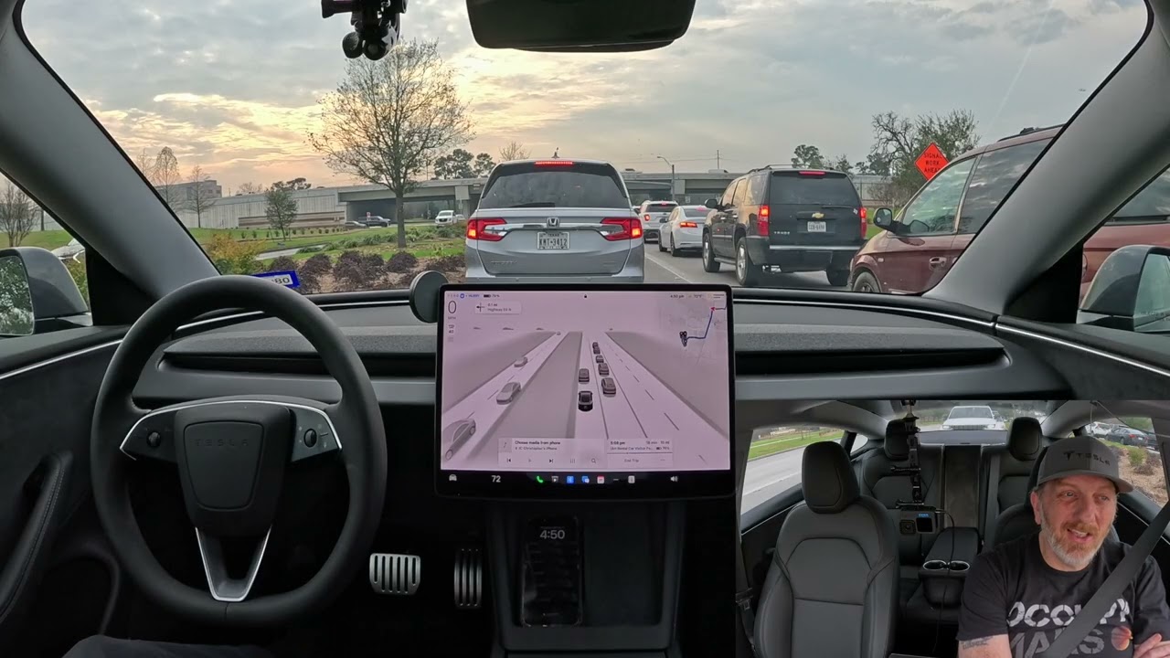 Tesla FSD 13.2.8 Handles Houston Bush Intercontinental Airport Gauntlet (timestamps in description)