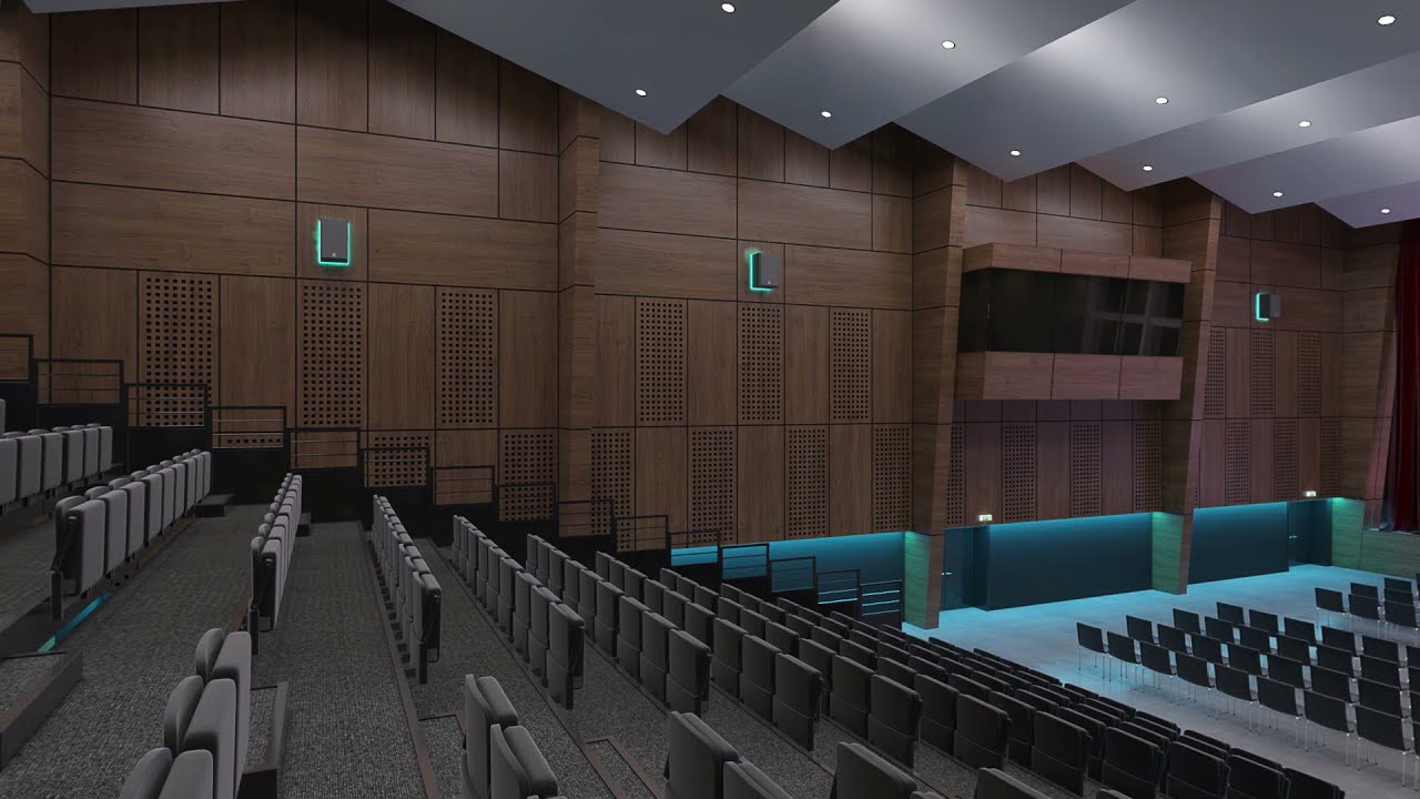 Video panoramique 360 d'un projet de salle de conf&eacute;rence / concert
