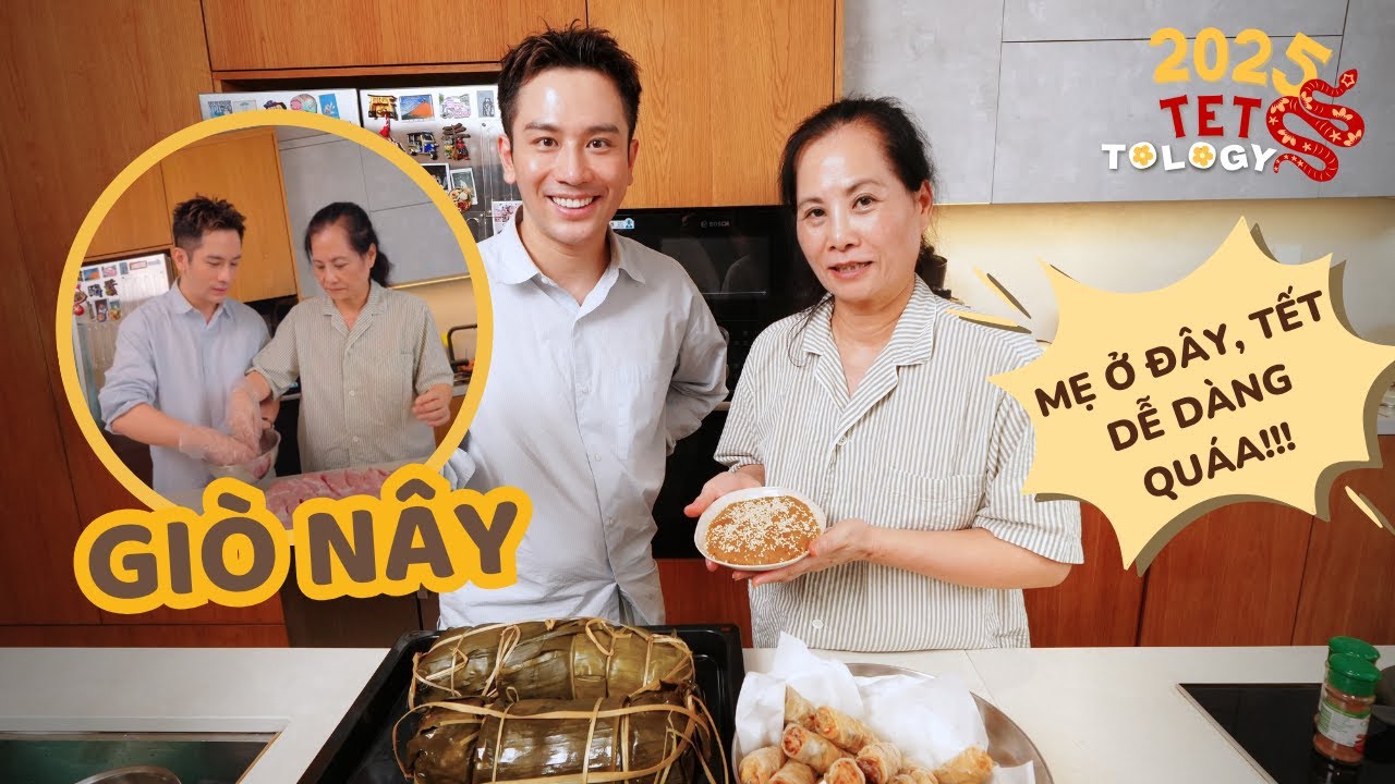 TETTOLOGY 25: LẦN ĐẦU THỬ LÀM GIÒ NÂY CÙNG MẸ !! Món ăn tuyệt vời cho Tết !!! // Dinology
