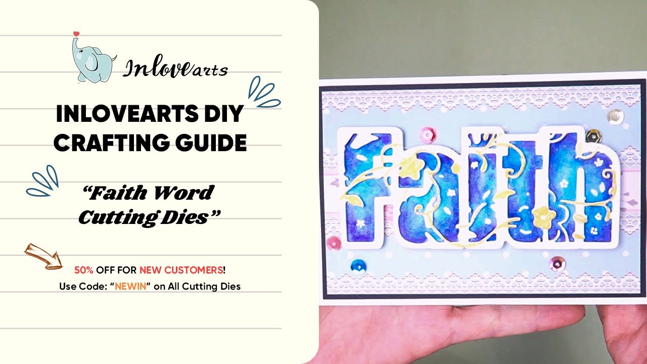 Faith Word Cutting Dies | Inlovearts DIY Crafting Guide