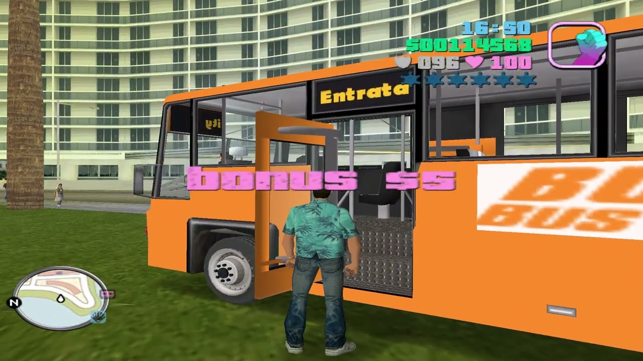 Boatyard to North Point Mall Bus Service in GTA Vice City