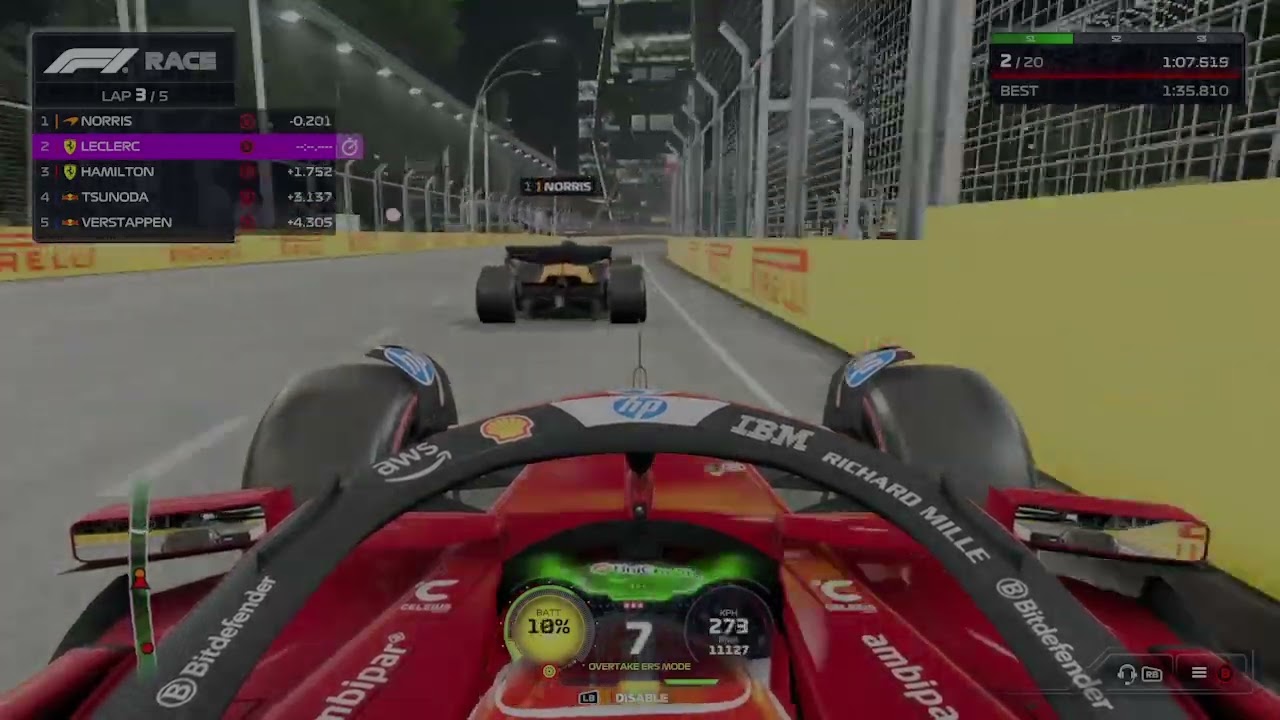 F1 25 Gameplay | Xbox Series S | Ferrari | Leclerc | Singapore