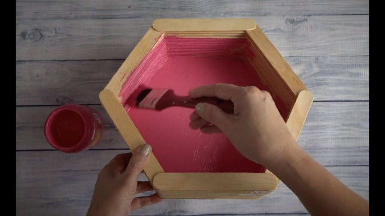 Cómo hacer repisas decorativas con Abatelenguas 😜Chuladas Creativas