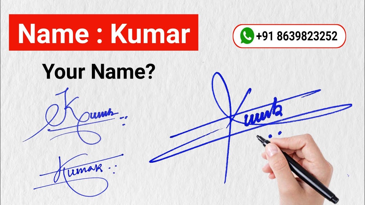 ✅K Signature Styles | K Signature Ideas | K-Tutorial | Kumar Name Signatures | Kumar Signature Style