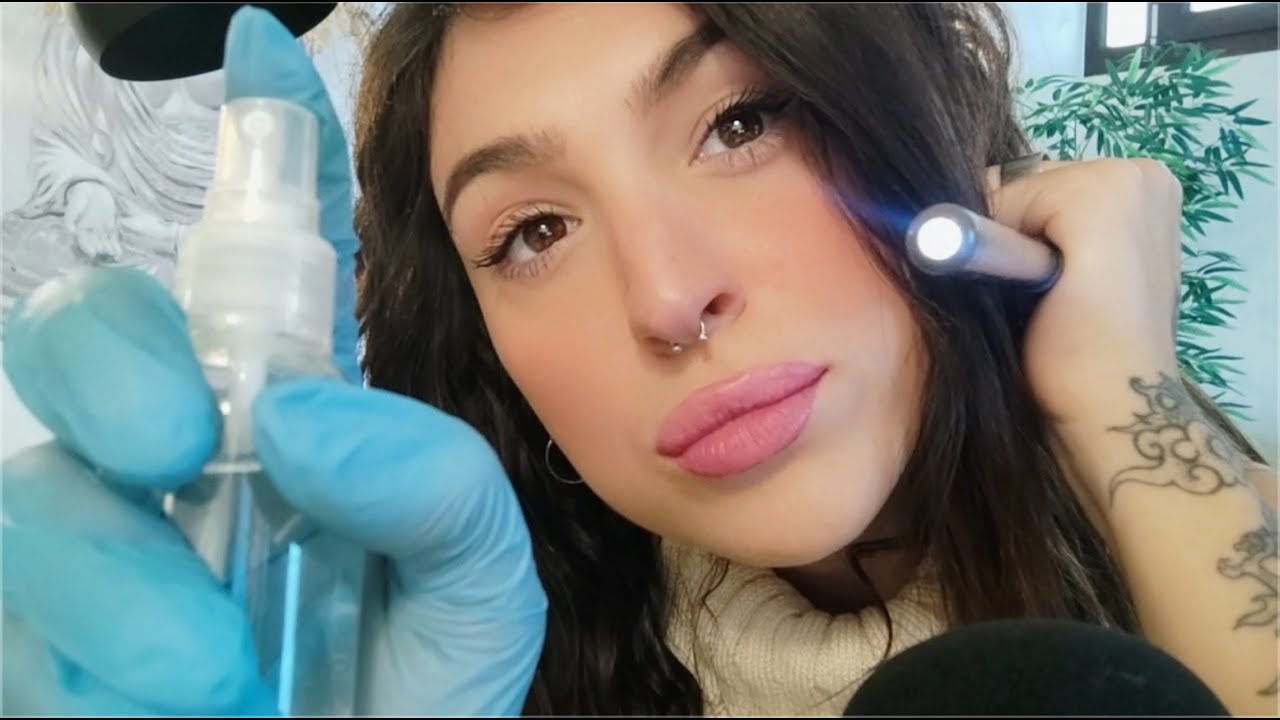 Asmr ita roleplay: PULIZIA DEL VISO SUPER RILASSANTE 💆‍♀️