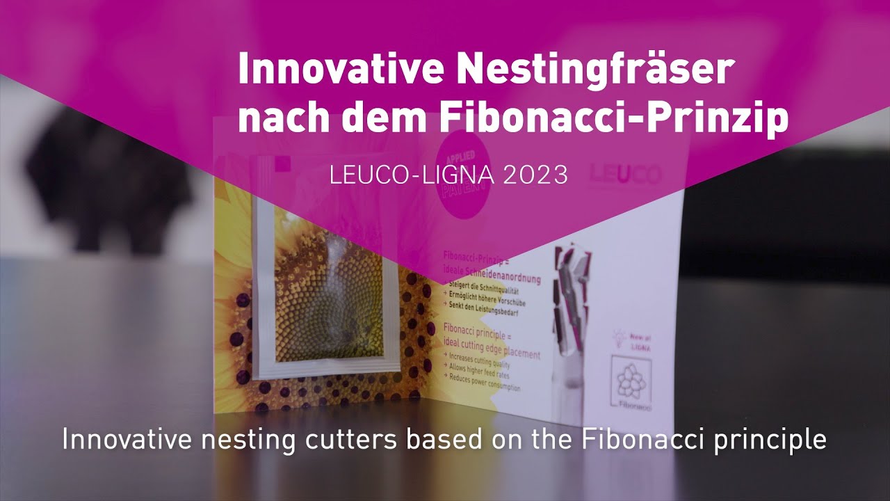 Fibonacci-Nestingfräser: Schnell & leistungsfähig. - Fibonacci nesting cutters. Fast & powerful.