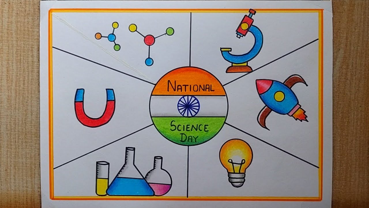 National Science Day drawing easy| National Science Day Poster drawing| Science Day special Poster