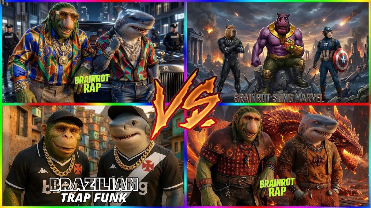 ⚠️ BRAZIL TRAP FUNK 🆚 MUTANT HEROES 🆚 STREET LEGENDS | TILES HOP BATTLE! ⚡🎶