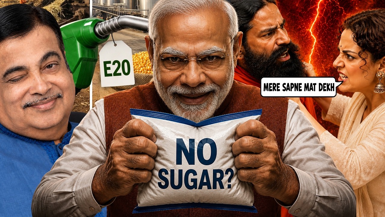 SUGAR CRISIS : MODI&rsquo;S ETHANOL FAILURE? GADBAKARI | DELHI HEALTH SCAM | RAMDEV VS KANGANA 🤡