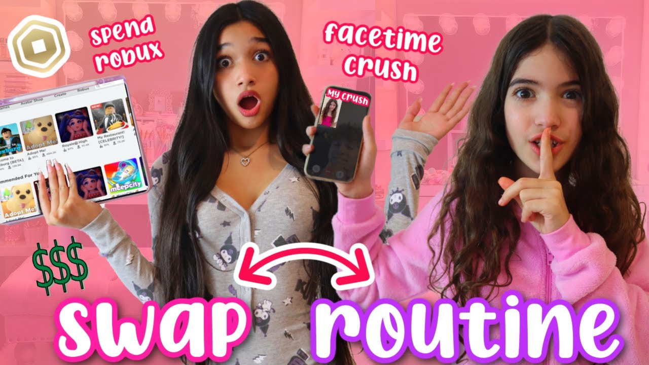 SWAPPING MORNING ROUTINE WITH MY SISTER!***GONE WRONG