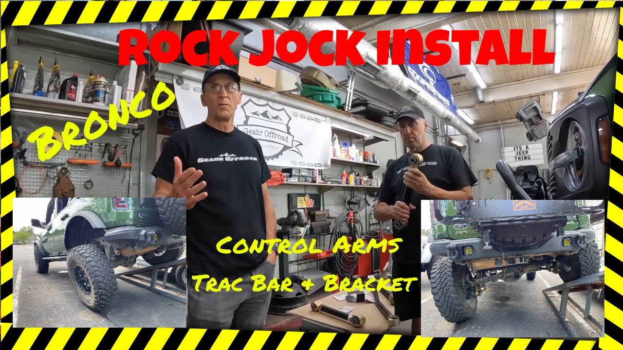 Ford Bronco Rock Jock Control Arms Trac Bar Installation by Geahr Offroad #4x4 #offroad