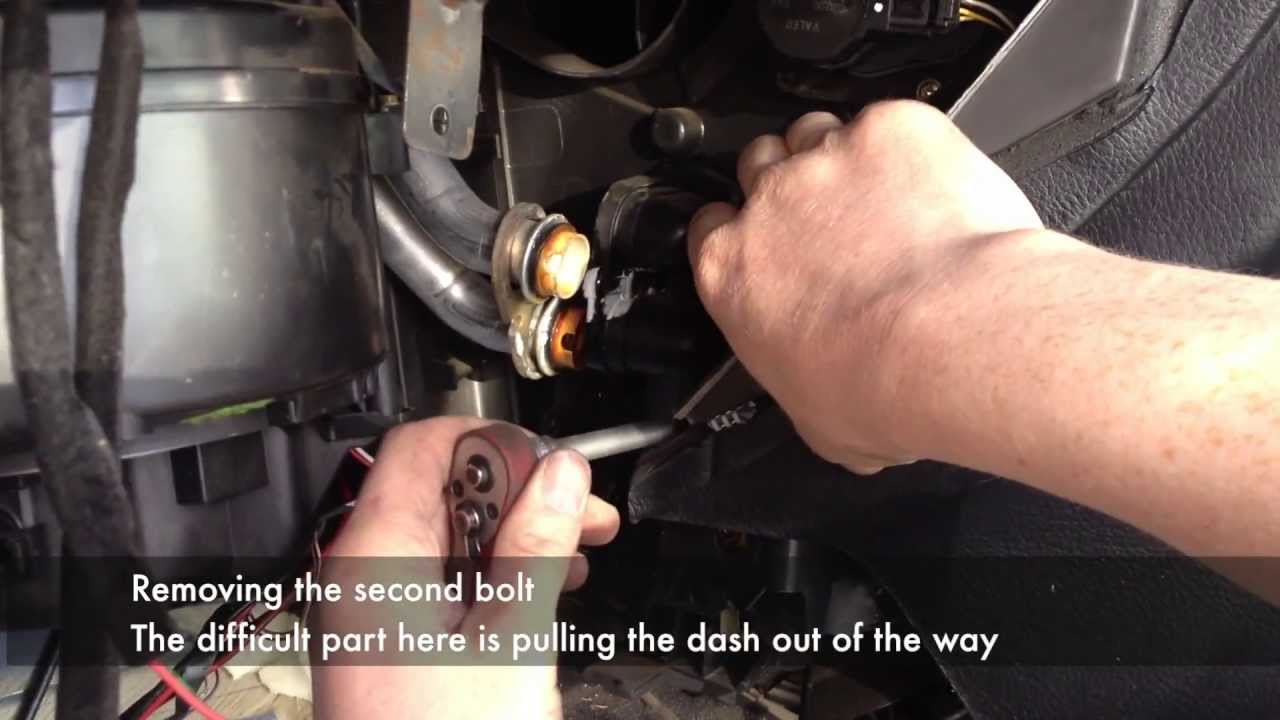 Heater Matrix Removal with dash in place