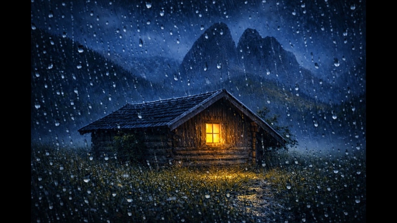 Fall Asleep in 5 Minutes | Heavy Rain on a Cozy Cabin in Patagonia 🌧️