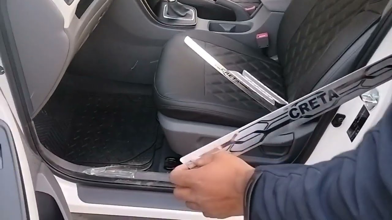 Creta 2024 Door sill Silver colour Accessories