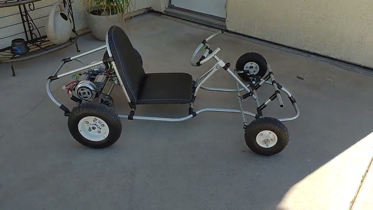 MIA Bolt-On DIY Electric Go Kart - Using Hover Board Motors and Ryobi Dual 18V Batteries
