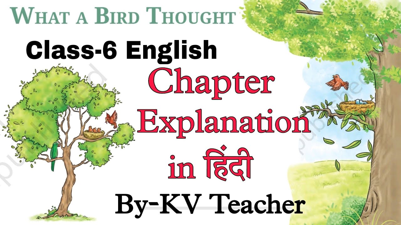 What A Bird Thought/ Class-6 English NCERT Poorvi Unit-3 Chapter-2 Reading Poem Explanation हिंदी