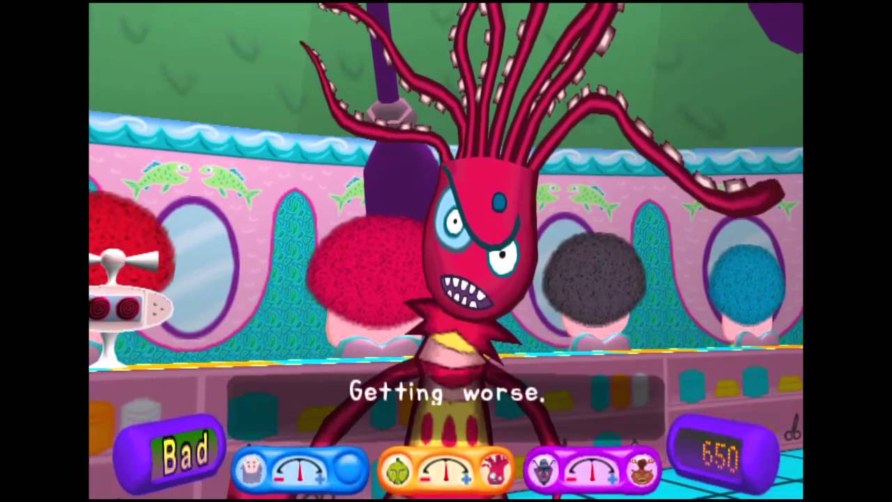 Hairdresser octopus (with a few mistakes)