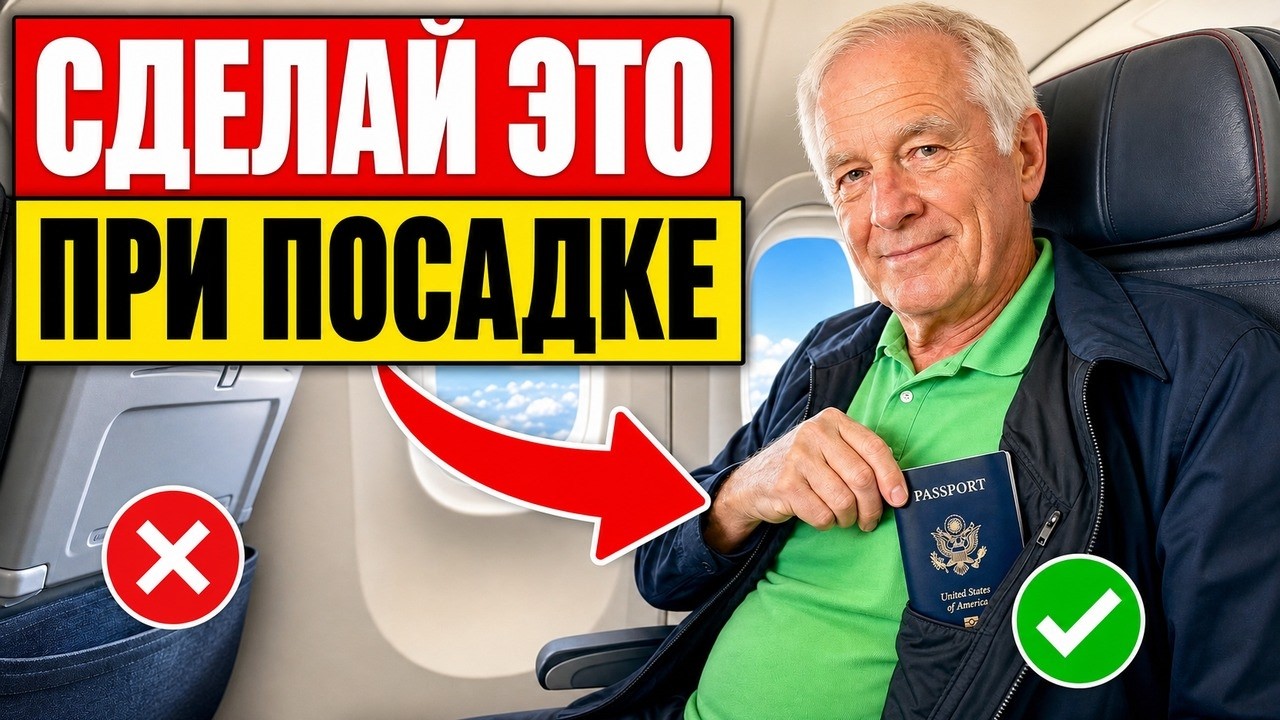 Летите после 60? Сделайте эти 10 вещей сразу после посадки в самолет