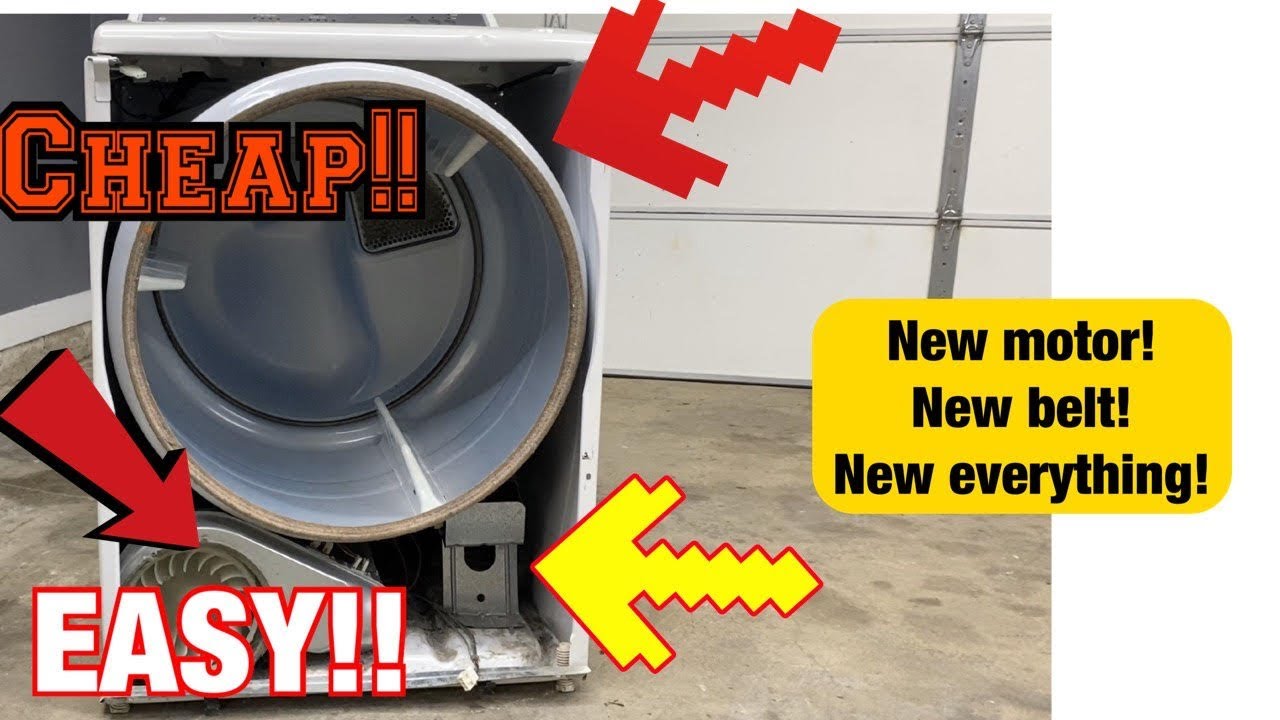 Cabrio Whirlpool Dryer Refurbish -- ALL NEW PARTS!! Super cheap and easy... Dryer is new again!
