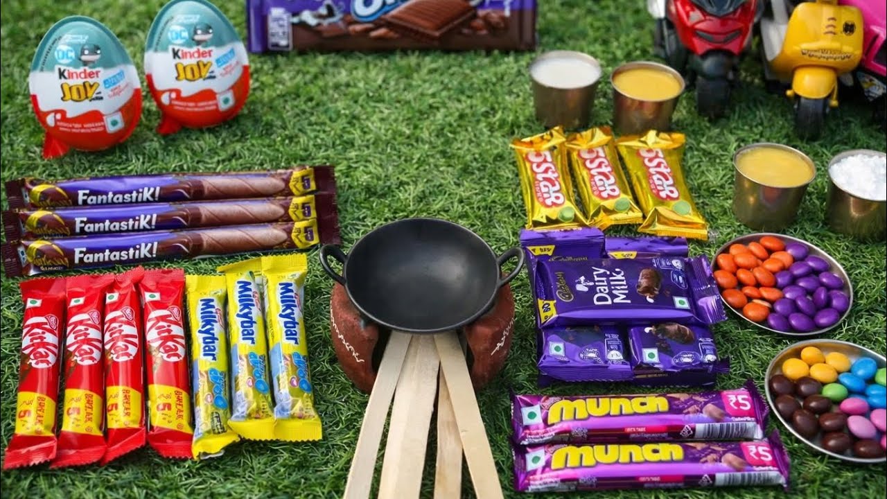 Miniature All Chocolate Cake | Easy Chocolate Cake | Kinder Joy | Kitkat Chocolate | Dairy Milk