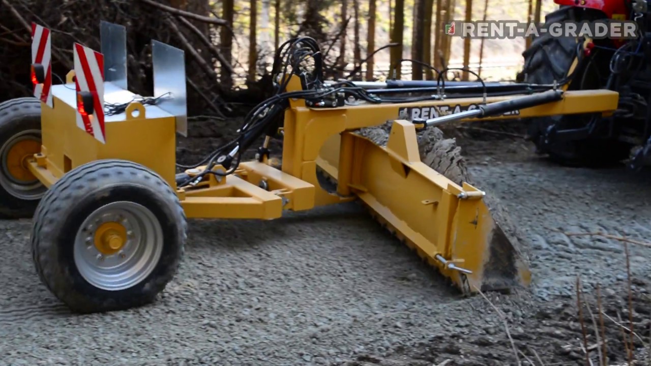 Rent a Grader im Einsatz am Forstweg