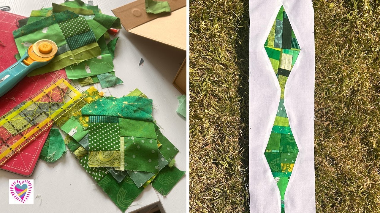 I MADE A CRUMB SNAKE! (Crumb Quilting & Reverse Applique!)
