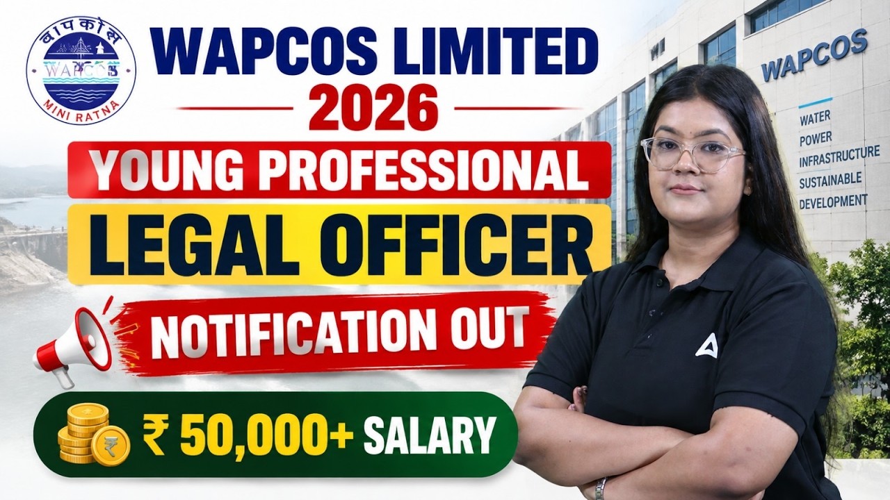WAPCOS Legal Officer 2026 Notification Out | ₹50,000+ Salary | Complete Details