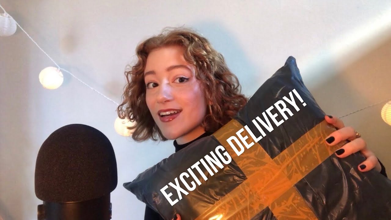 ASMR Shoe Unboxing! [crinkles, shoe tapping, plastic wrap, scissor cutting etc.]