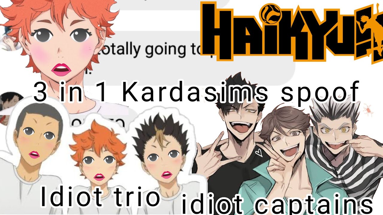 Haikyuu text/Kardasims drive thru/Kardasims in the movie/Kardashian kim as hinata/haikyuu skit