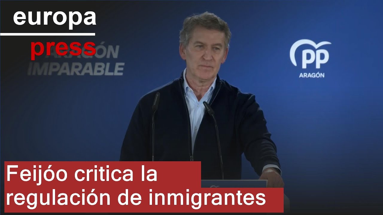 Feijóo critica la regularización de inmigrantes: 