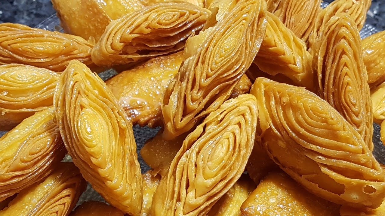 رغايف العيد معسلين ومقرمشين لداد في المداق وساهلين في تحضير دفعة واحدة تتحضريهم