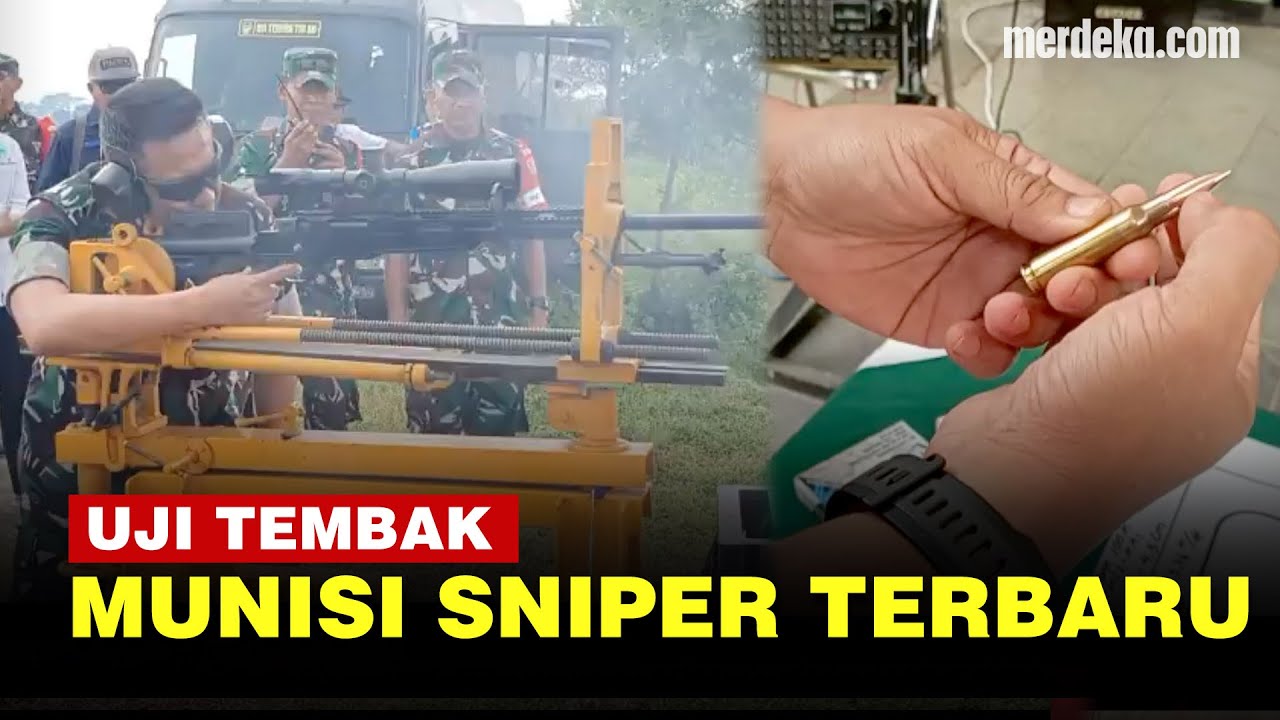 Dislitbang TNI AD Lakukan Uji Tembak Munisi Sniper Terbaru Rancangan Pindad