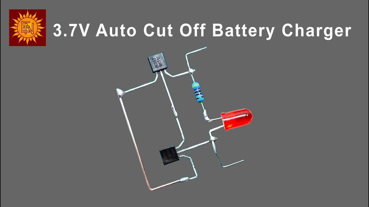 DIY 4.2V Auto Cut Off Battery Charger | 3.7V Battery Charger