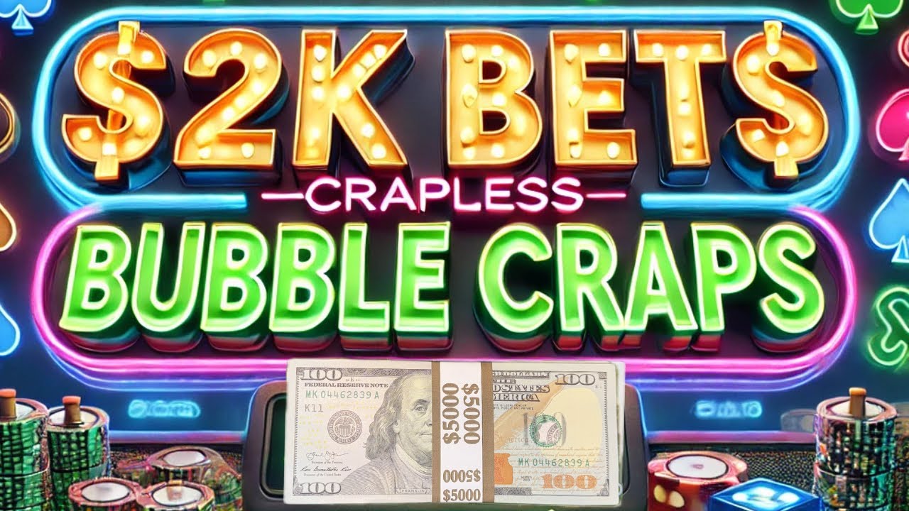 Maxed out bets on crapless bubble craps— Super High limit session +$2,000 bets! Part 1