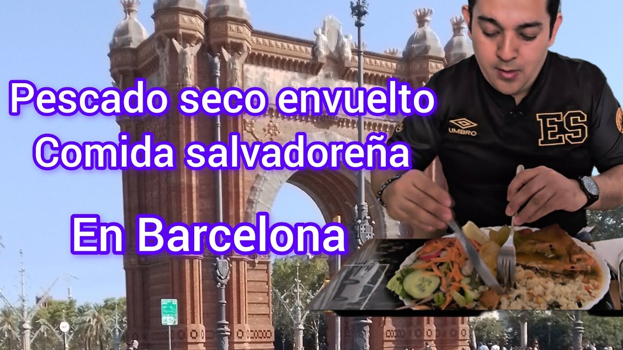 Comida salvadoreña  pescado de semana santa en Barcelona España