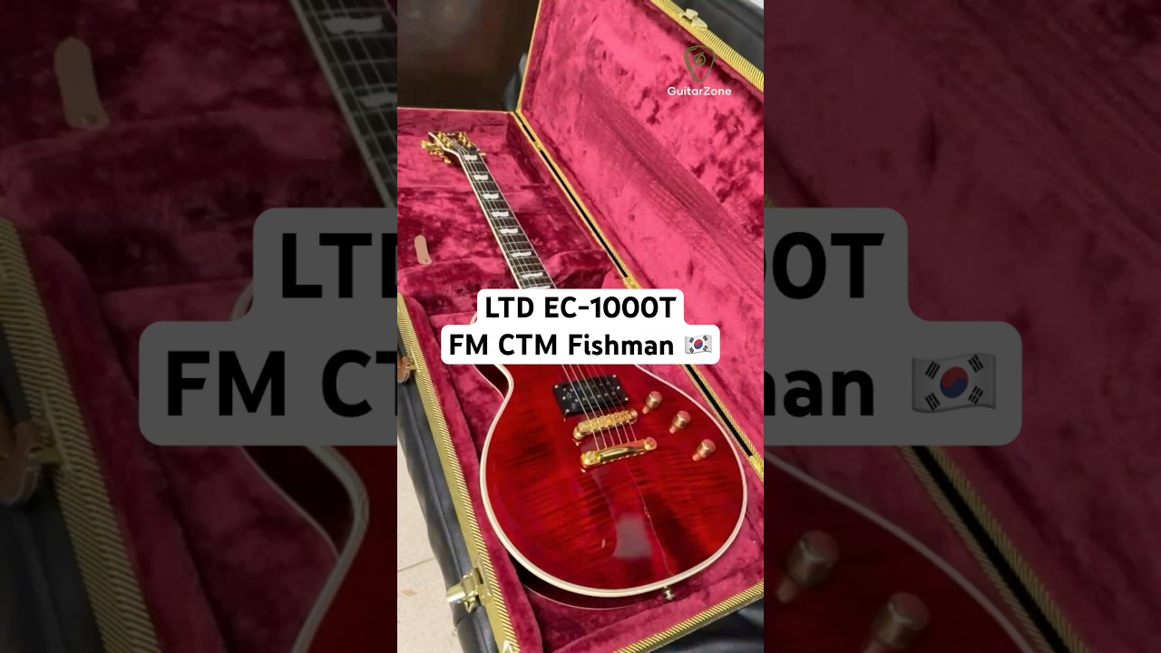 Кастомная толстушка на фишманах. LTD EC-1000T FM CTM Fishman 🇰🇷