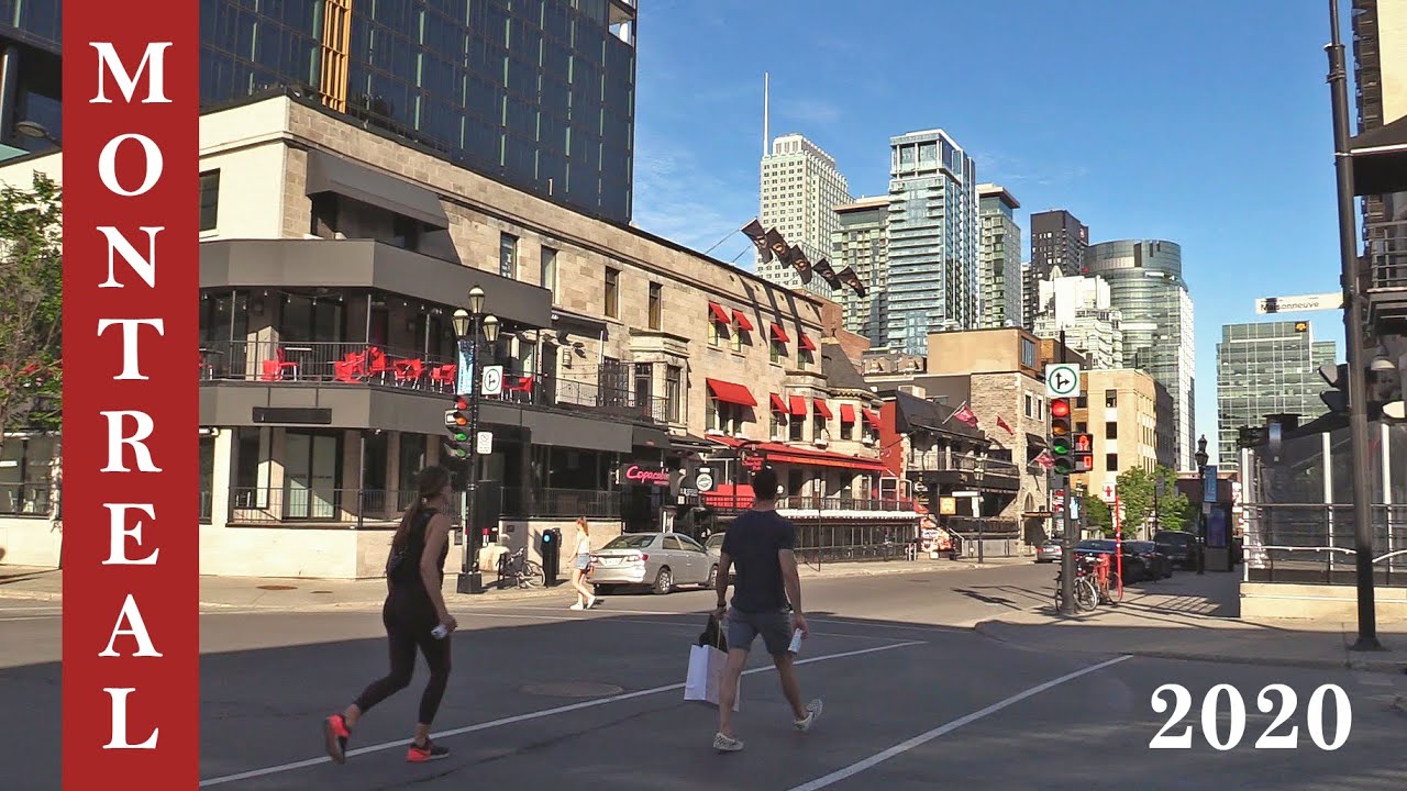 Downtown Ambiance Montreal Quebec Summer of 2020