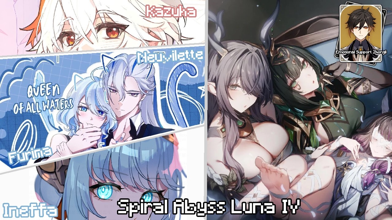 Furillette Lunar Charge X Nauma Lunar Bloom | Genshin Impact Luna IV | Spiral Abyss | Full Star