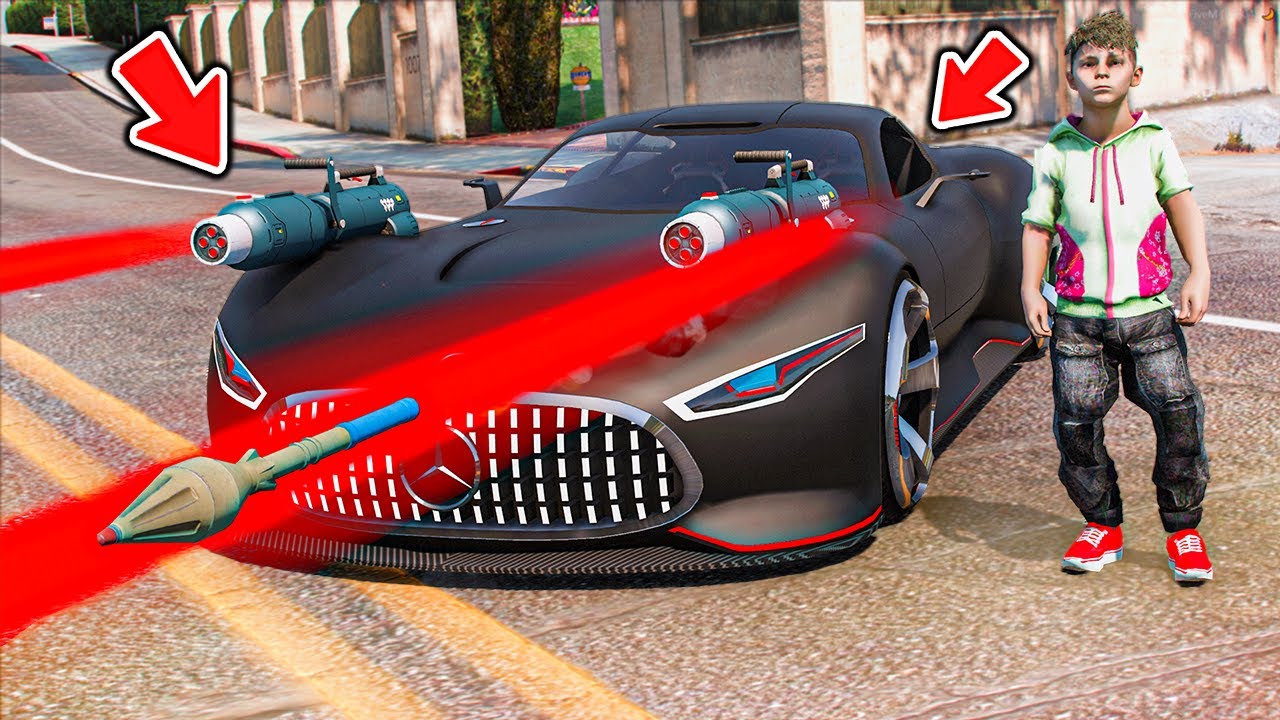 GTA V ( المخترع اليتيم ) : انتقم بسيارة الليرز الضوئية