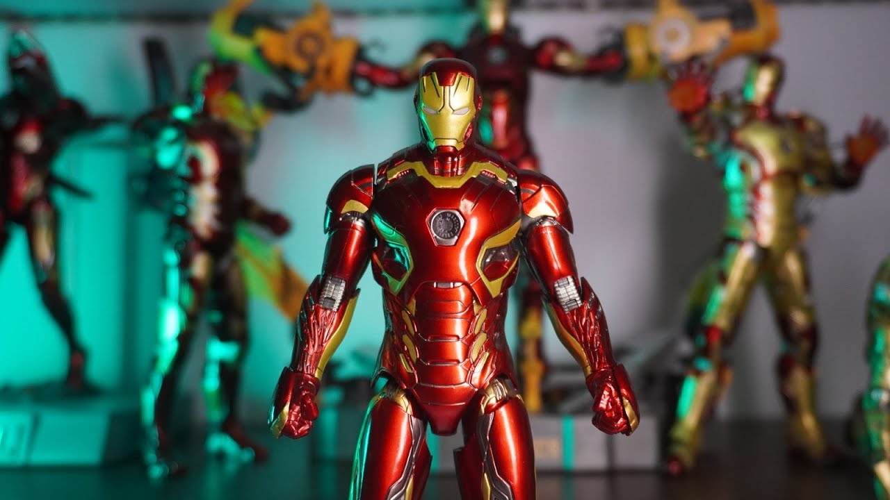 ZD Toys 1/10 Iron Man Mark 45 Marvel Avengers Age of Ultron Unboxing & review