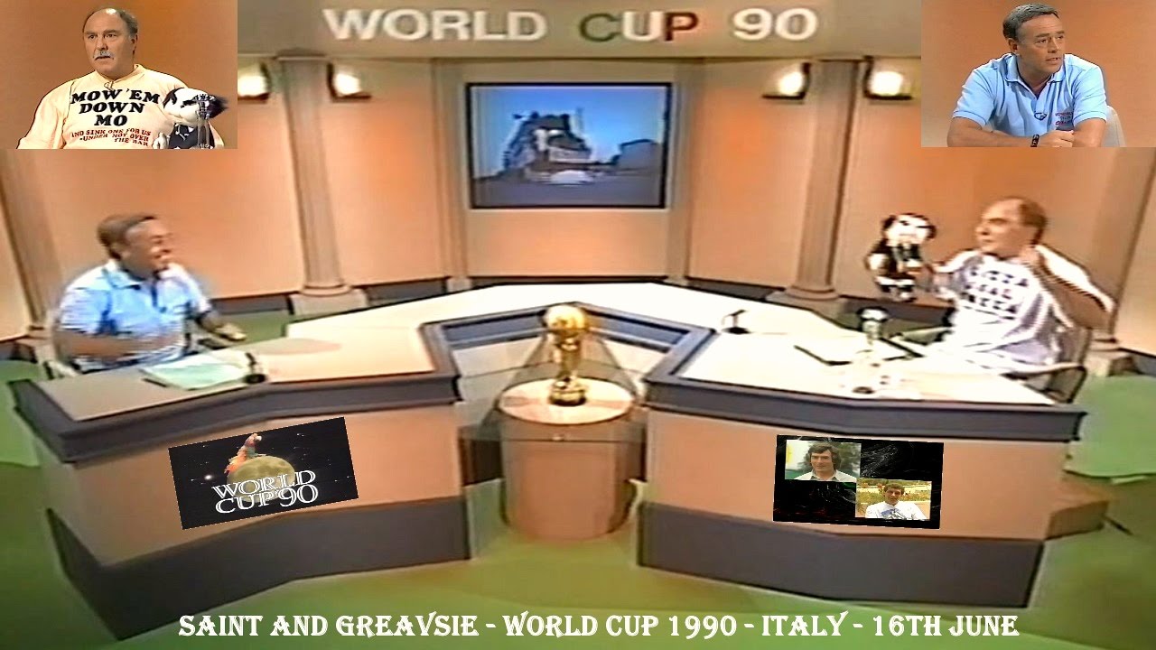 SAINT AND GREAVSIE - WORLD CUP 1990 - 16TH JUNE - TV FOOTBALL PROGRAMME