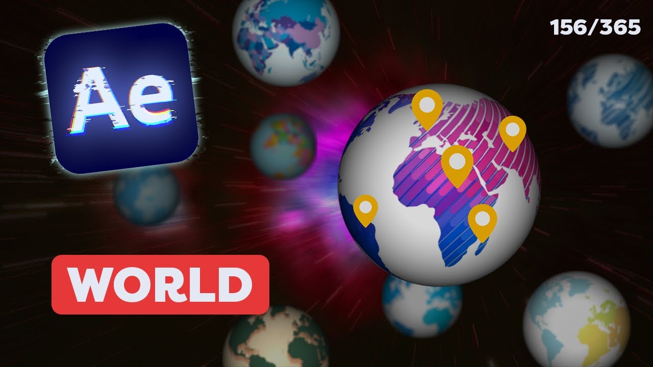 ANIMATION D'UNE CARTE EN 3D | Tuto After Effects