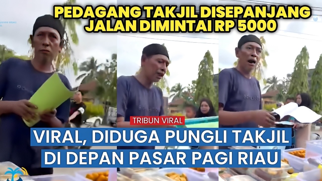 Viral, Diduga Pungli di Lapak Takjil, Pedagang Ogah Bayar!