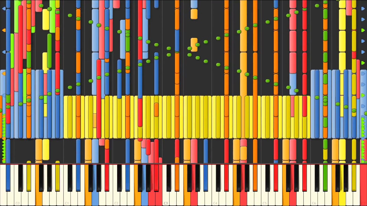 [Black MIDI] Synthesia – Offenbach - Can Can 104,000 notes ~ Sir Spork