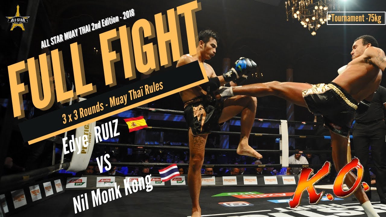 ASMT 2  : Edye Ruiz (ES) vs. Nil Monk Kong (THA)┃KO┃Tournament -75 kg (-165 lbs)┃Muay Thaï