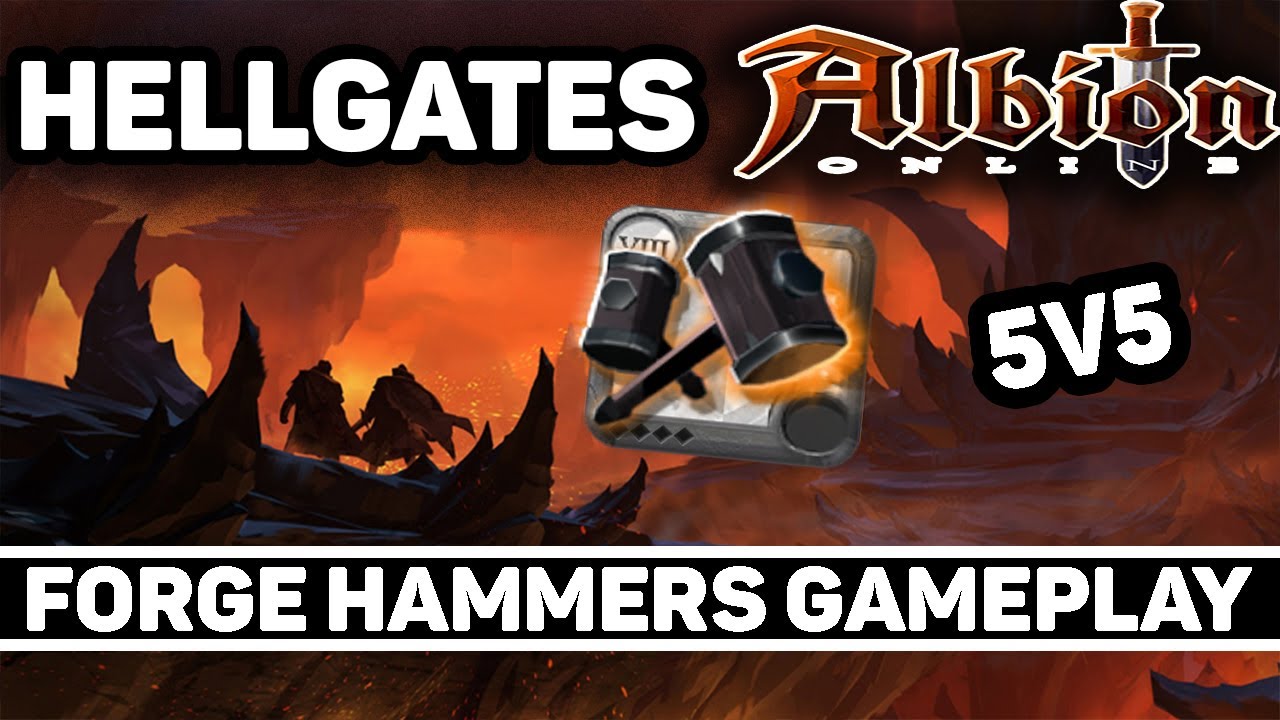 Forge Hammers Tank/Damage Gameplay - Hellgates 5v5 - Albion Online