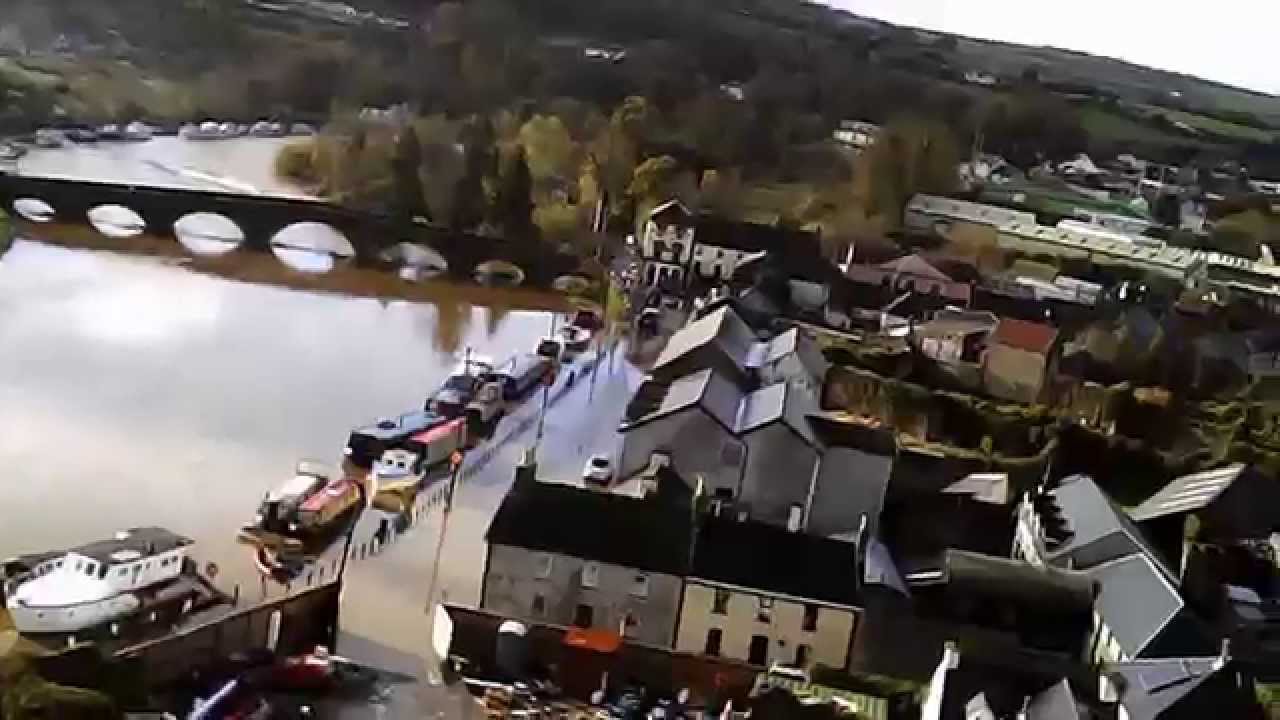 Birds eye view of the flooding in Graiguenamanagh  14/11/14